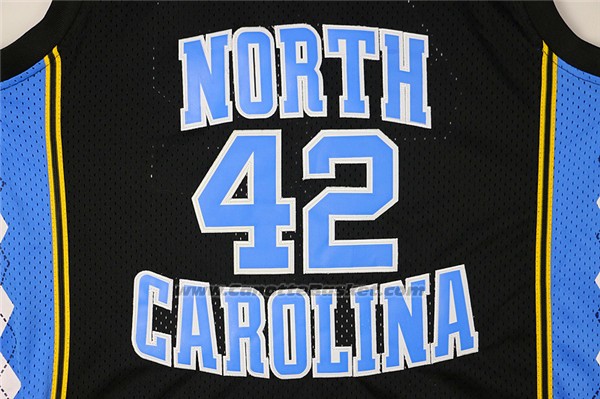 Maglia NCAA North Carolina Tar Heels Jerry Stackhouse #42 Nero